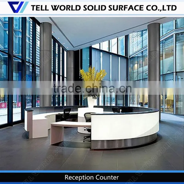 High Glossy White Stand Desk/reception Counter Pictures/reception Desk photo-4