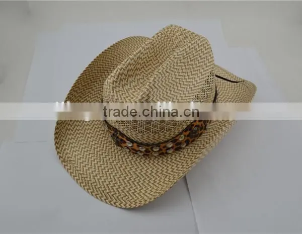 Cowboy Hat With Leather Ling,Customized Logos Are Welcomed
