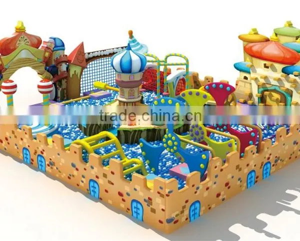 Kaiqi Children PVC Indoor Playground Equipment Castle Theme With Balls and Climber KQ60271A photo-3