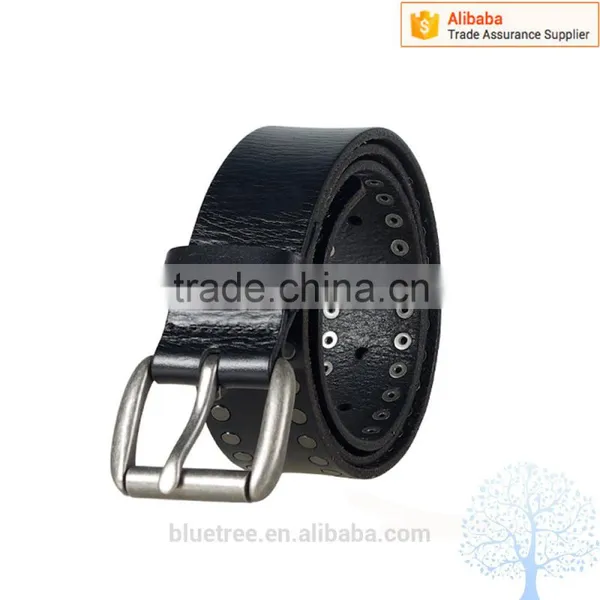 Customized Rivets Cow Leaher Belt for Men photo-2