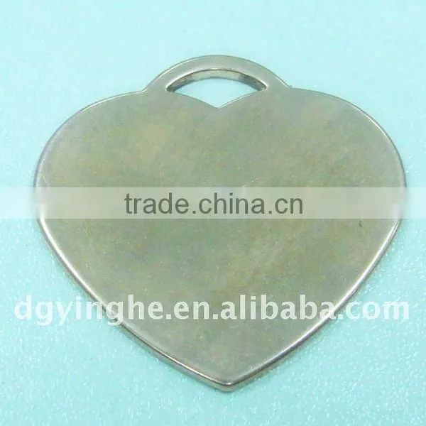 High Quality Metal Flatback Heart-shaped Zipper Puller