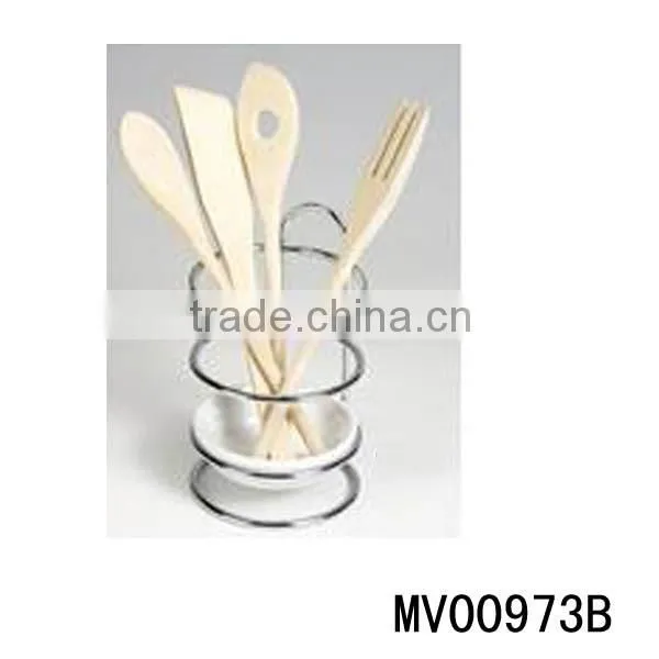 4 Pcs Wooden Kitchen Tools