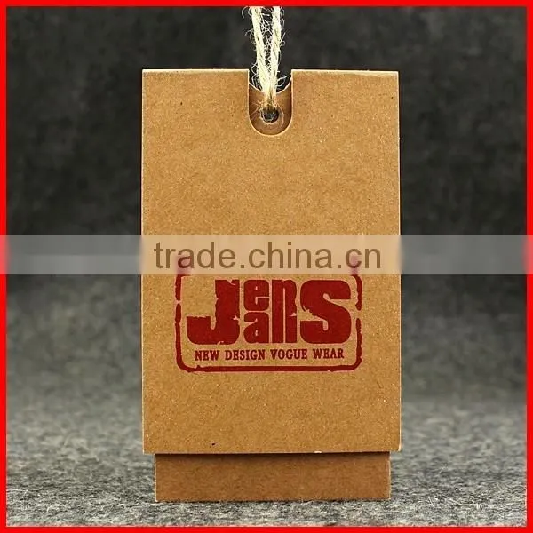 Hot Sale Kraft Paper Cardboard Jeans Price Hang Tag With Ribbon Manufacture photo-4