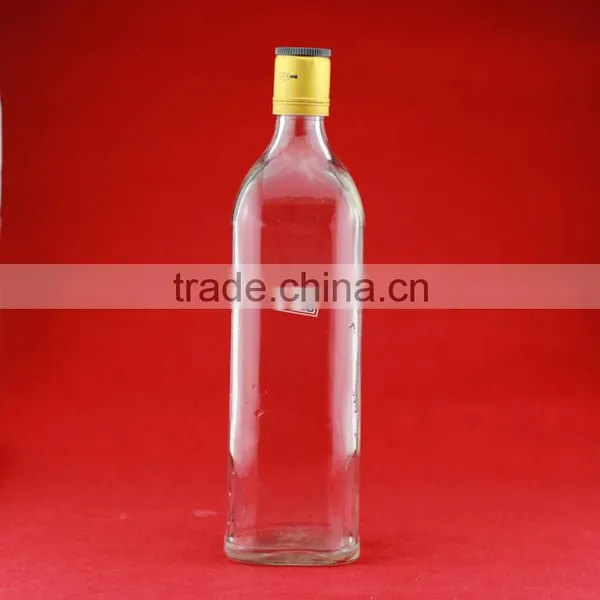 New Design Boston Round Bottle Square Glass Liquor Bottle Liquor Bottle Factory photo-5