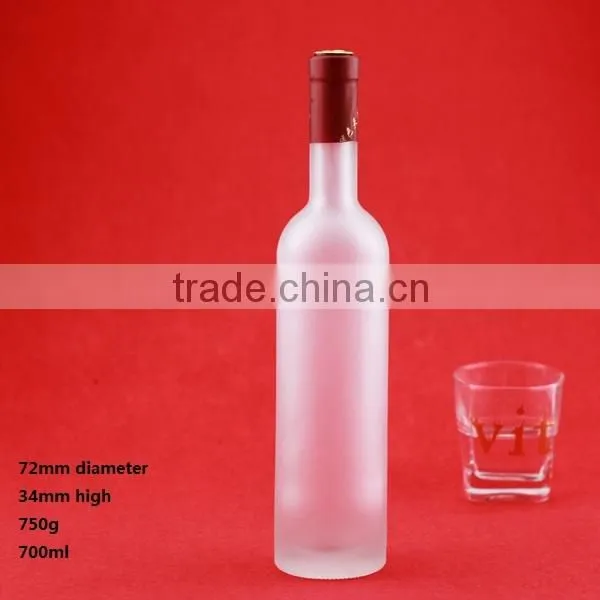 China Factory Cheap Frosted Whiskey Bottle Liquor Bottles Wholesale Food Great Boston Bottles photo-5