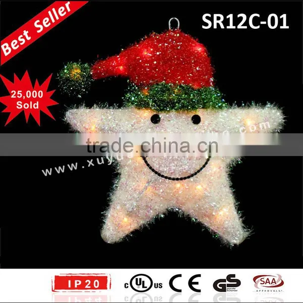 LED Lighted Christmas Star With Lights