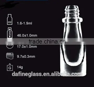 1.5-3ml Transparent Cosmetic Glass Nailpolish photo-2