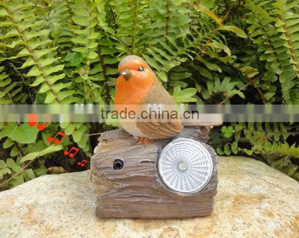 Different Design Polyresin Garden Solar Light With Sensor Function