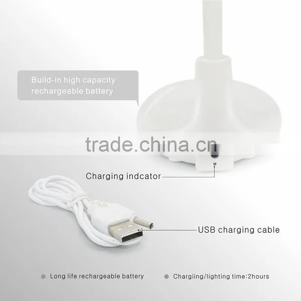Factory LED Reading Lamp Rechargeable ,Golf-shape Flexible Eye Care Book Light photo-4