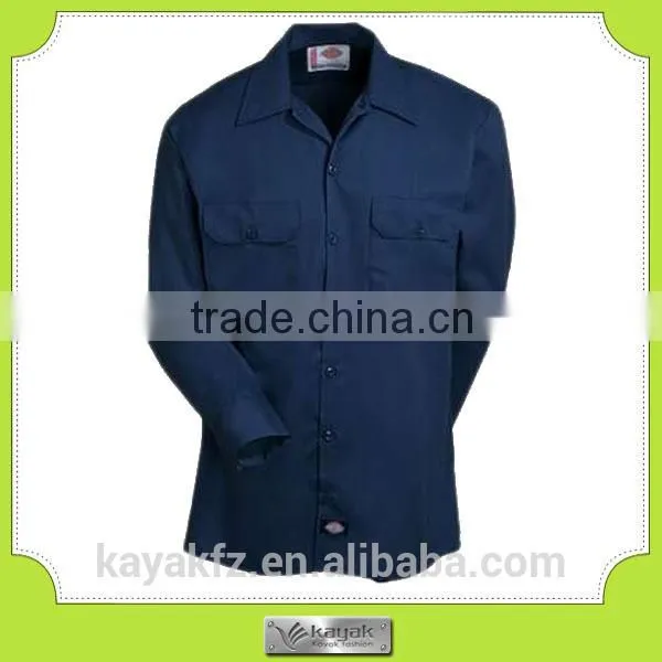 Custom Short Sleeve Cotton Grey Embroidered Women Work Shirt photo-5