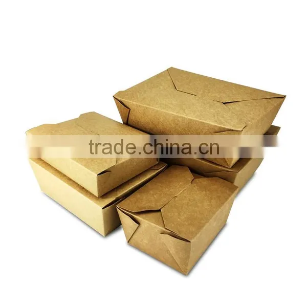 2016 High Quality Food Packaging Custom Kraft Paper Meal Paper Box photo-6