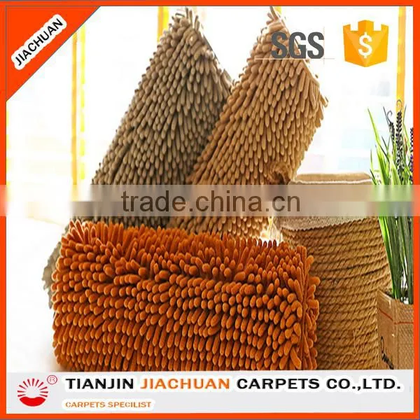 Long Pile Tufted Polyester Chenille Bath Rug photo-2
