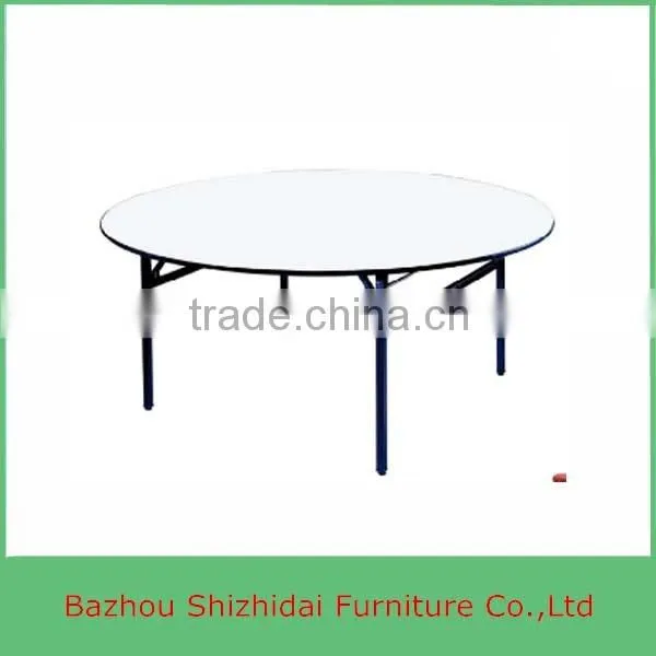 Used 10 People 72" Banquet Folding Wood Round Tables SDB-45-1