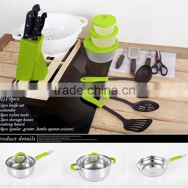Swiss Home Travel Camping Royal 24pcs Stainless Steel Cookware Cutlery Set photo-2