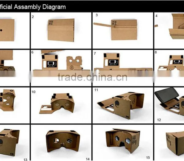 OEM 3D Cardboard Virtual Reality Glasses for Smartphones photo-3