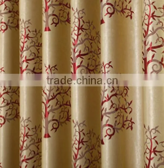 Customized Window Curtain Fabric, Jacquard Fabirc 001 Fire Retardant Blackout Fabric for Bedroom photo-2