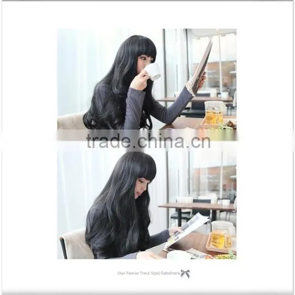 New Style Womens Girls Sexy Long Fashion Curly Full Wig+wigs Cap Gift photo-6