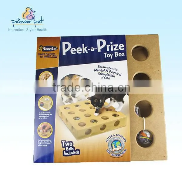 Cat Toy Box , Pet Toy Wooden Products photo-3