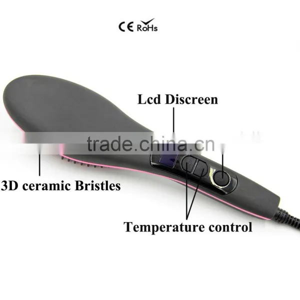 2016 New Gift Design Hair Style Tool Ceramic Hair Straightener Brush photo-4