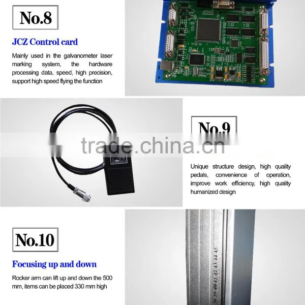 2015 New Hot Sale Cheap 20W Cable Glasses Frame Metal QR Printing Optical Fiber Laser Marking Machine Best Price photo-6