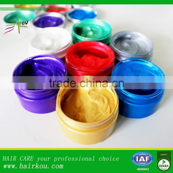 Easy Wash Hair Color Pomade Gel Changeable Hair Pomade Wax Professional Hair Pomade Color photo-3