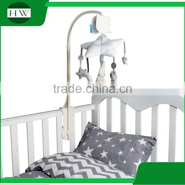 Christmas Gift Promotional Newborn Gift Set Nursery Baby Bed Crib Cot Hanging Bell Musical Mobile Plush Rattle Toy photo-3