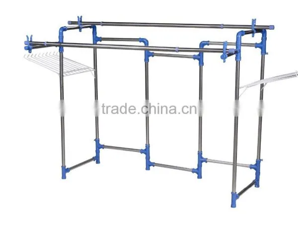 Double Three Transfer Shapes Clothes Rack and Blanket Drying Rack photo-2