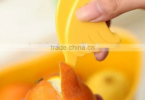 CY146 Orange Peelers Zesters Opener Practical Lemon Fruit Slicer Bird Shape Fruit Stripper Opener photo-3