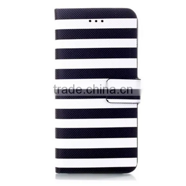 Stripe Flip Wallet Leather Case, Smart Phone Leather Case for IPhone6 photo-2