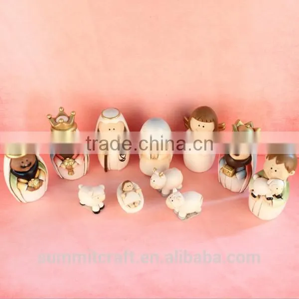 Custom Wholesale Resin Nativity Figurines Christmas Nativity Set photo-2
