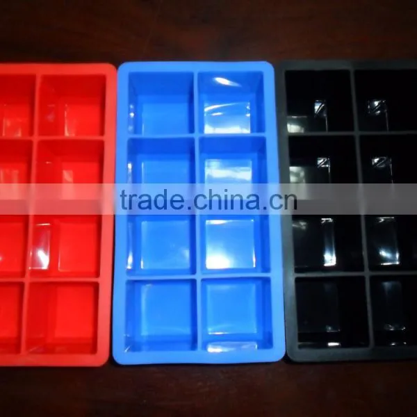 Tovolo King Giant Square Ice Cube Tray Mould Maker Red Silicone Freeze Drink photo-5
