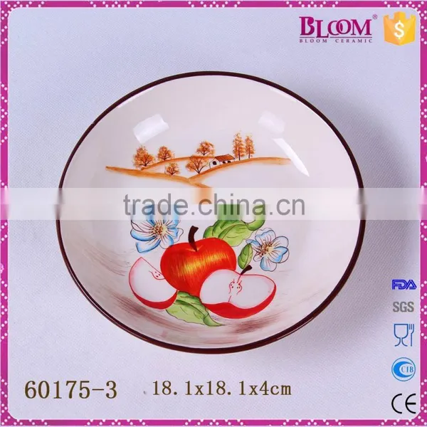 Custom Ceramic Round Home Decoration Dry Fruit Tray photo-4