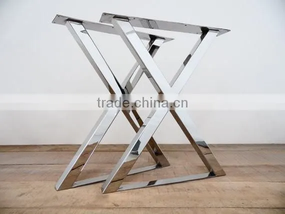 Import Furniture From China X Shape Stainless Steel Table Leg for Industrial Table photo-4
