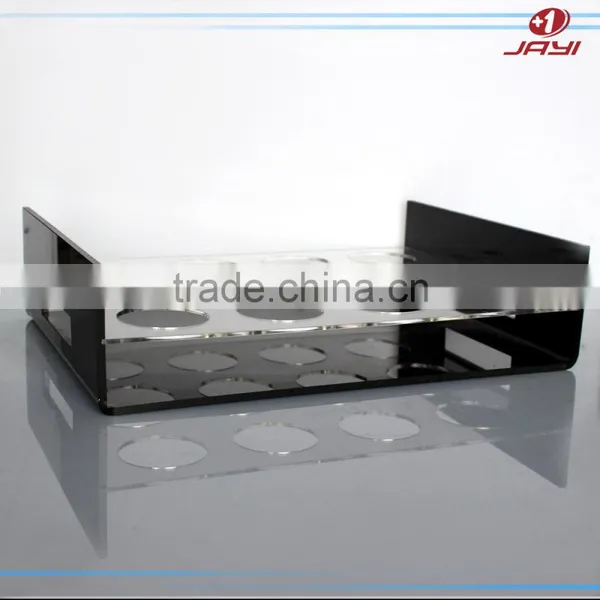 Plastic Tray With Cup Holder,hot Sale Acrylic Coffee Cup Holder Tray photo-3