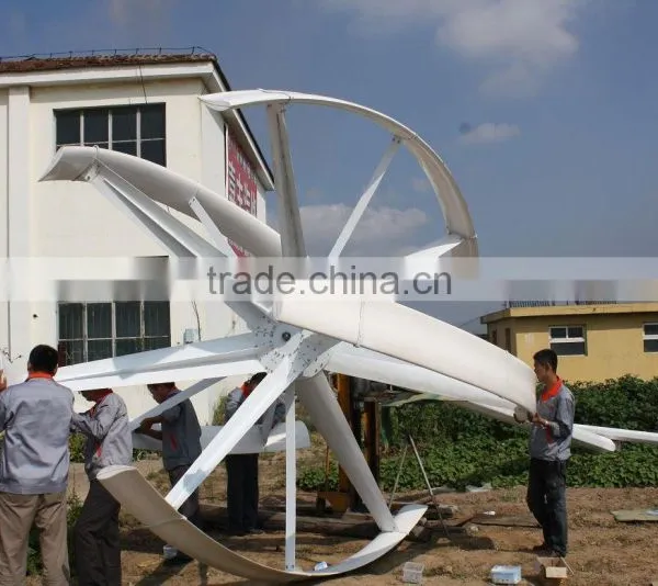 1kw 2kw 3kw 5kw Vertical Axis Wind Turbine Generator photo-6
