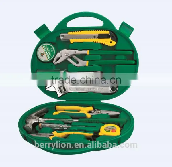Berrylion Home Use Tool Set 12pcs Hand Tool Set Screwdriver Hammer Plier Set photo-3