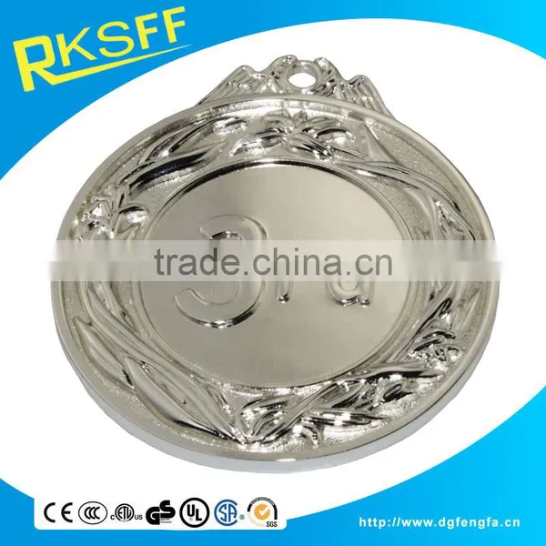 Metal Alloy Silver Plated Medal for Sale photo-2