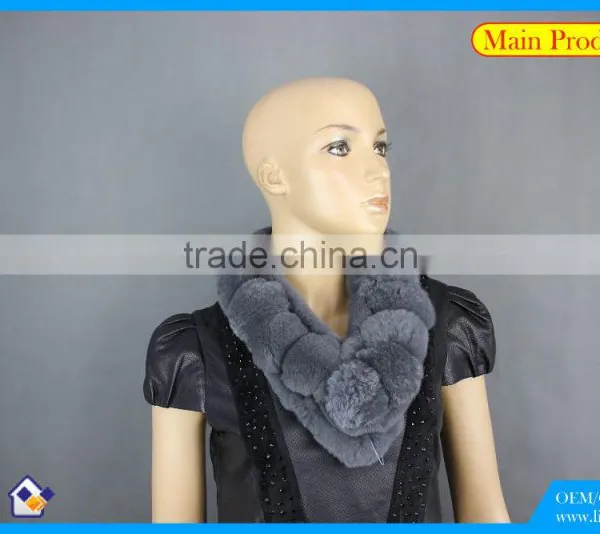 High Quality Knitted Rex-Rabbit Scarf photo-2