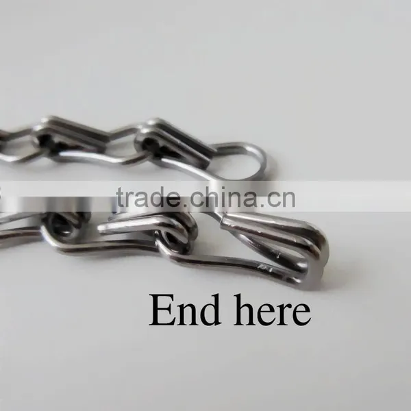 12mm Hard Anodized Silver Color Aluminum Hook Chain for Curtain photo-3