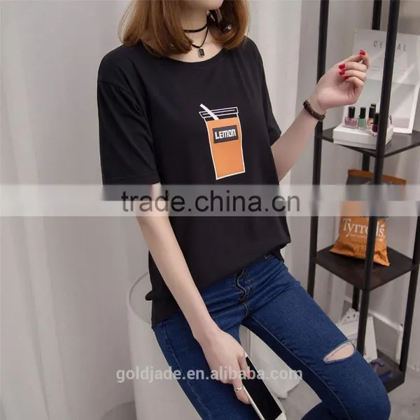 Custom Logo Promotional 100% Cotton Printing Women t Shirt photo-4