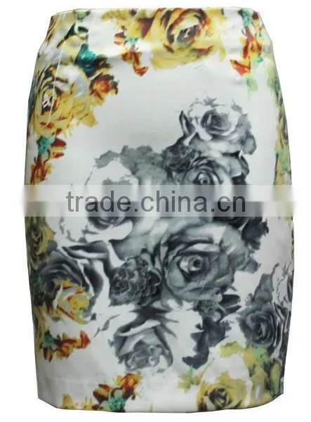 New Fashion Design Western Style Printed Ladies Designer Skirt Suits photo-5