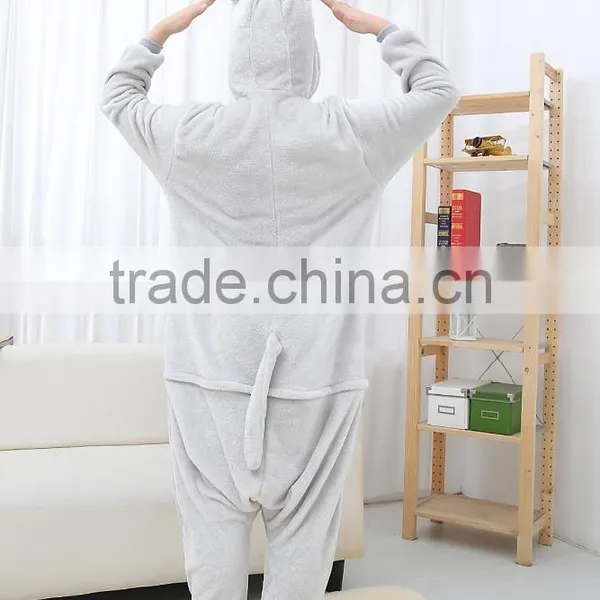 Flannel Cartoon Adult Animal Jumpsuit Animal Pajamas Jumpsuit Totoro Design photo-2