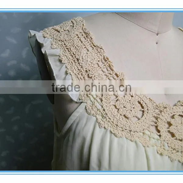 2016 Fashion Lace Sexy Women Chiffon Vest Top photo-2