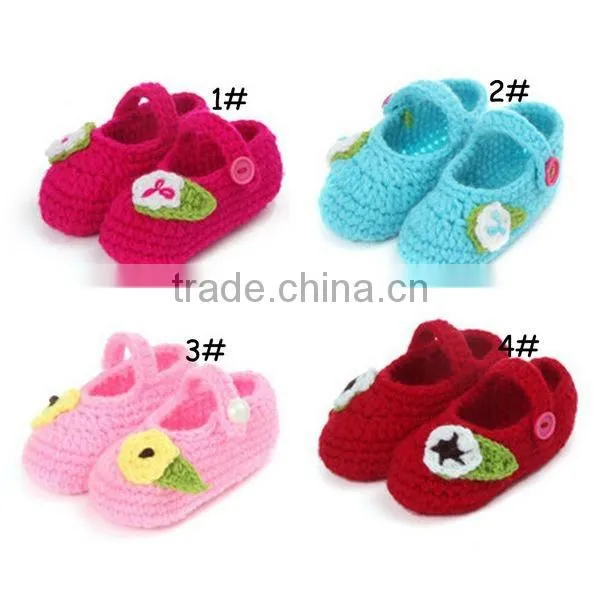 A Flower A Leaf Design China Supplier Crochet Baby Shoes Pattern photo-6