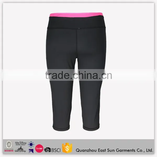 2017 Factory Price Cheap Fancy Sportswear Custom Design Sports Wear Dry Fit Workout Capri Yoga Pants For Women photo-5