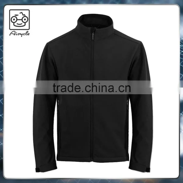2017 Men's 3 Layer Bonded Hydrophobic Softshell Fabric Jacket photo-3