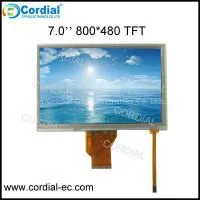 7.0 Inch 800x480 TFT LCD MODULE CT070BPL17, Optional With Resistive and Capacitive Touchscreen