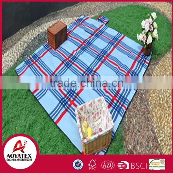 100% Polyester Polar Fleece Outdoor Waterproof Softtextile Camping Mat photo-3