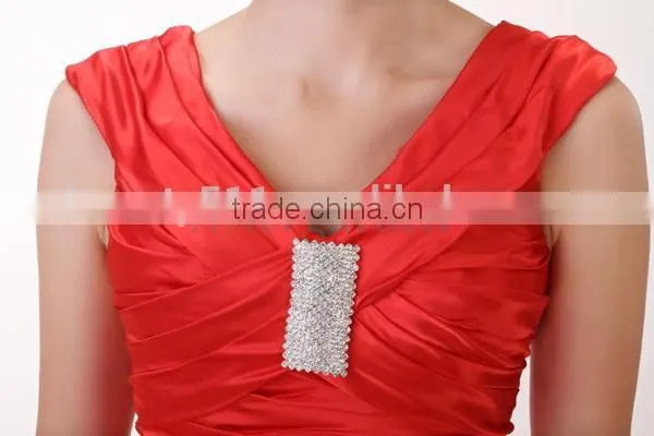 OEM Service Sheath Halter Knee Length Mikado Cocktail Party Homecoming Prom Dress Red Ruffling Formal Dress photo-5