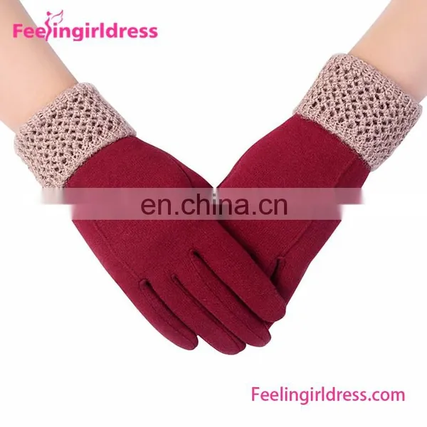 Factory Direct Sale 3 Colors Ladies Winter Gloves Touch Screen photo-4